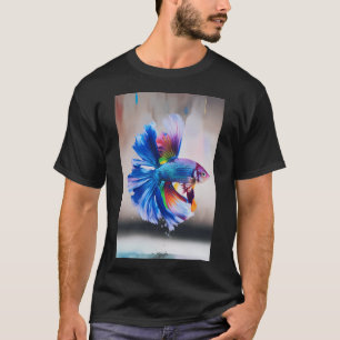 Betta Fish- Tropical Fish Pastel Tone Muted Colour T-Shirt