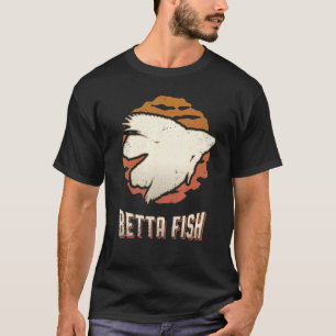 Betta Fish Vintage Retro Classic Animal Sunset T-Shirt