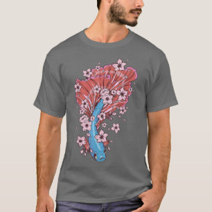 Betta fish with siamese fighting fish and Sakura14 T-Shirt