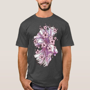 Betta fish with siamese fighting fish and Sakura14 T-Shirt