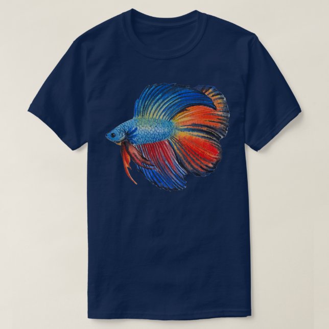 Betta Lovers 1 T-Shirt (Design Front)