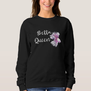 Betta Queen Siamese Fighting Fish Betta Splendens  Sweatshirt