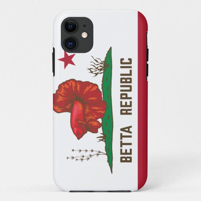 Betta Republic Flag Case-Mate iPhone Case (Back)
