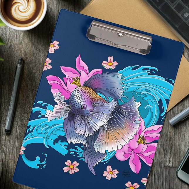 Betta Siamese Fighting Fish  Clipboard (Creator Uploaded)