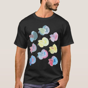 Betta Types - Siamese Fighting Fish Tropical Ornam T-Shirt