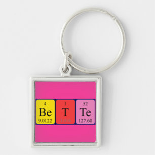 Bette periodic table name keyring