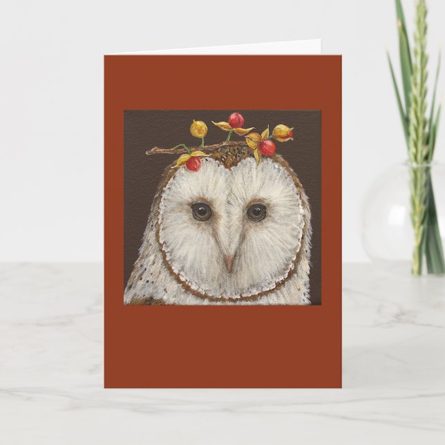 Bette the barn owl card (Front)