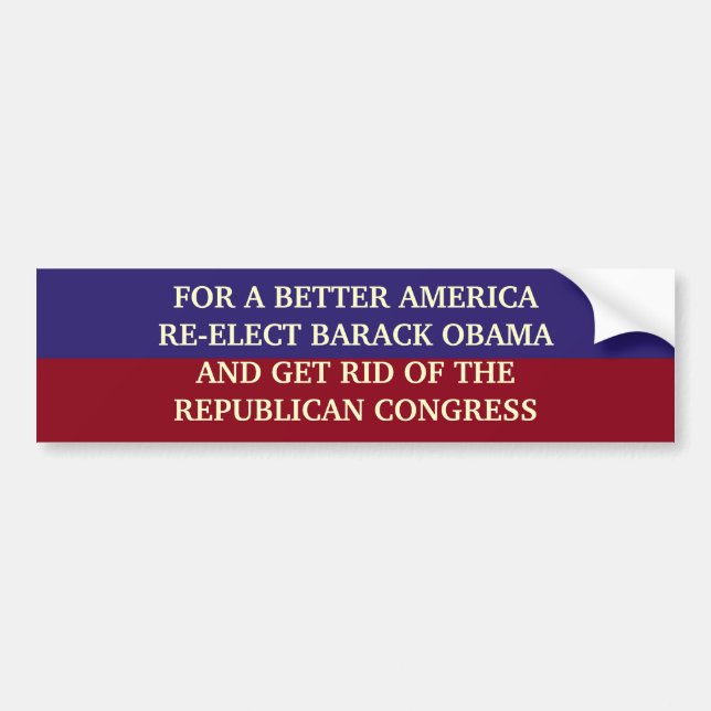 BETTER AMERICA BUMPER STICKER (Front)