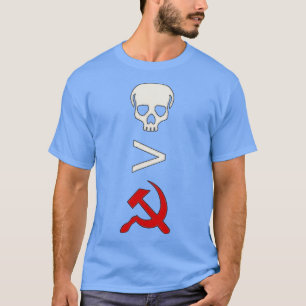 Better Dead Than Red Said in Symbols T-Shirt