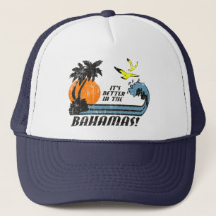 Better in Bahamas Faded Trucker Hat