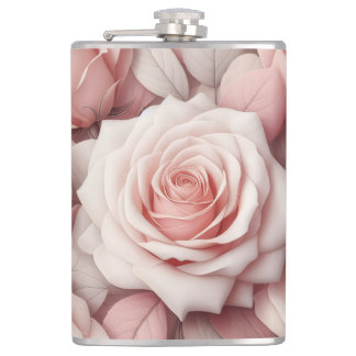 Better in Pink Roses Hip Flask