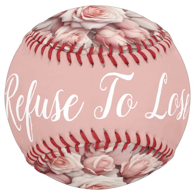 Better in Pink Roses (personalise) Softball (Back)