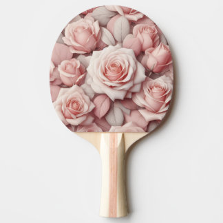 Better in Pink Roses Ping Pong Paddle