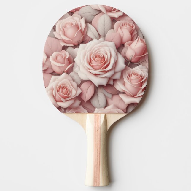 Better in Pink Roses Ping Pong Paddle (Front)