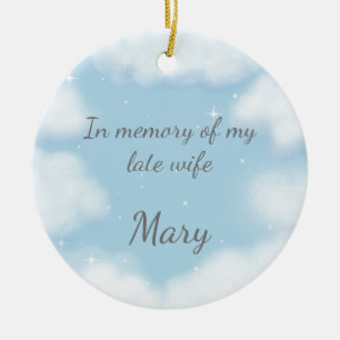 "Better Late Than Never" Funny Widower Custom Ceramic Tree Decoration