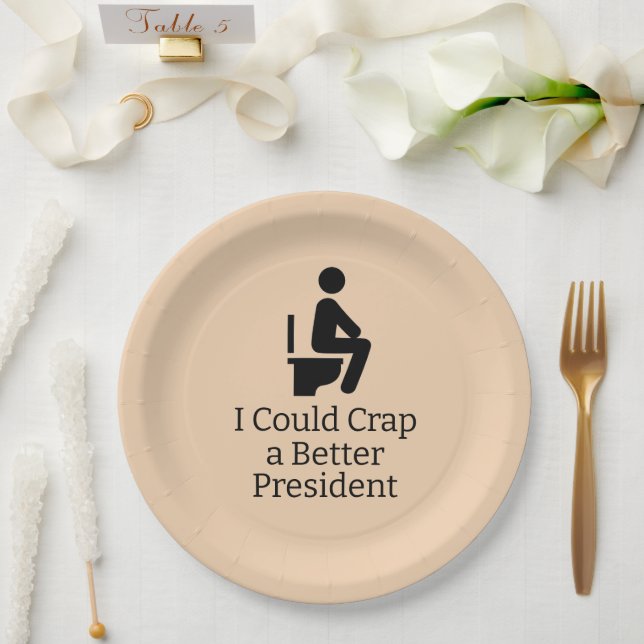 Better President Paper Plate (Wedding)