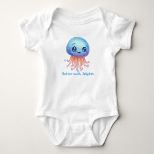 Better swish, Jellyfish Baby Bodysuit