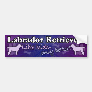 Better than Kids Labrador Retriever Bumper Sticker