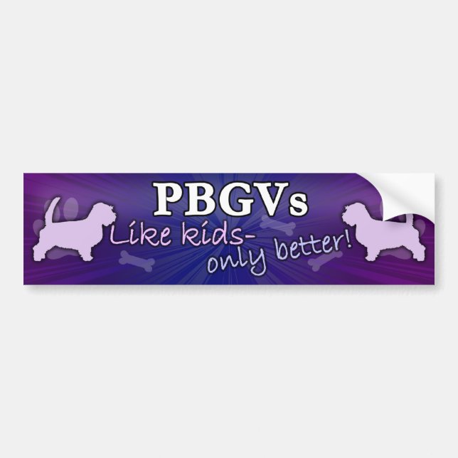 Better than Kids PBGV Bumper Sticker (Front)