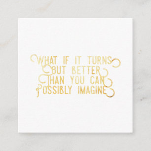 Better Than You Can Possibly Imagine - Square Card