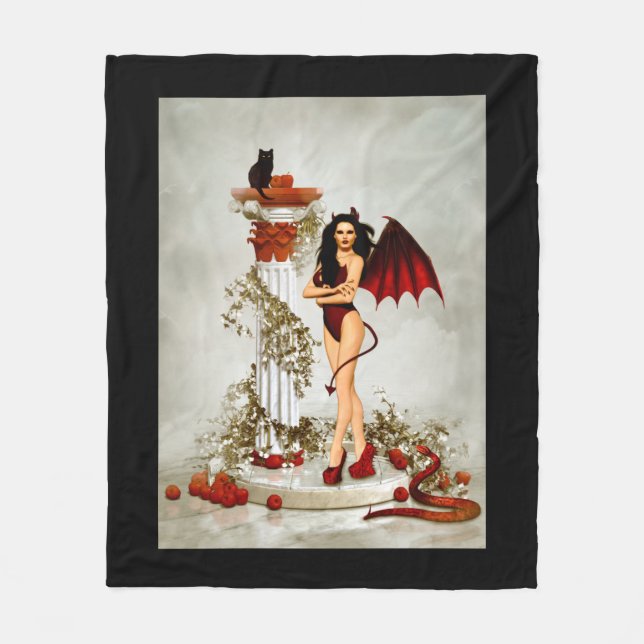 Better The Devil You Know Fleece Blanket (Front)