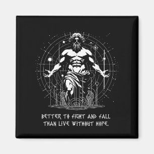 Better To Fight And Fall Battle Masculinity Greek Magnet