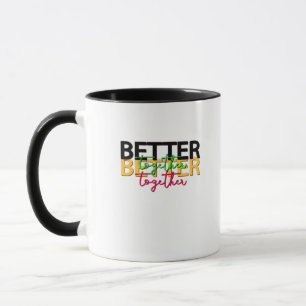 Better Together as a Family Heartfelt Style  Mug