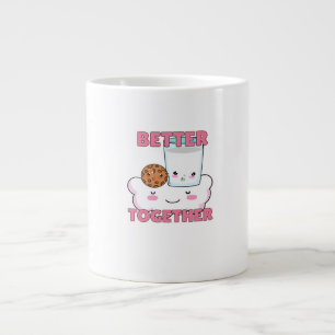 Better Together Chocolate Chip Cookie and Milk Pla Large Coffee Mug
