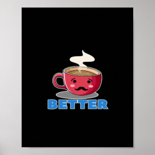 Better Together Couple Valentines Day Romantic Sty Poster