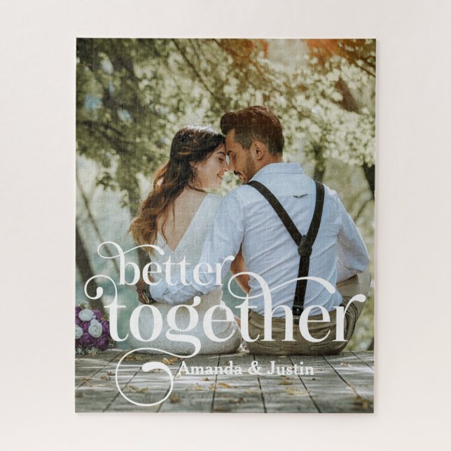 Better Together Couples Photo Jigsaw Puzzle (Vertical)