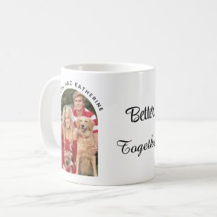 Better Together Editable Name Custom Arch Photo Coffee Mug