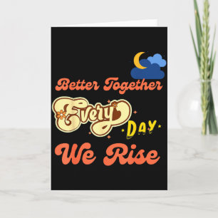 Better Together Funny Insrational Quote Colorful G Card