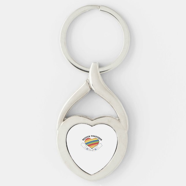 Better Together Graphics Creative Style  Key Ring (Front)
