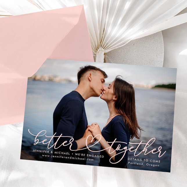 Better Together Heart Photo Engagment Announcement (Creator Uploaded)