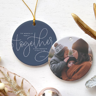 Better Together Holiday Photo Ceramic Tree Decoration