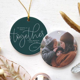 Better Together Holiday Photo Ceramic Tree Decoration