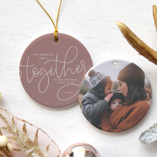 Better Together   Holiday Photo Ceramic Tree Decoration