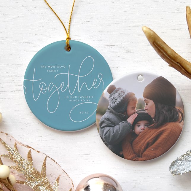 Better Together | Holiday Photo Ceramic Tree Decoration (Creator Uploaded)