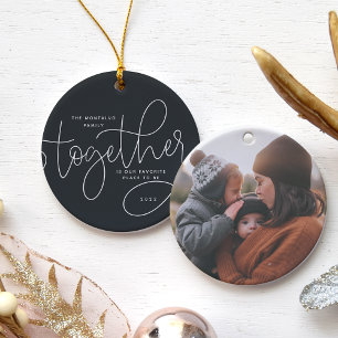 Better Together   Holiday Photo Ceramic Tree Decoration