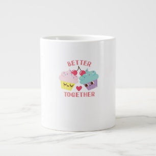Better Together Love Heartfelt Design  Large Coffee Mug