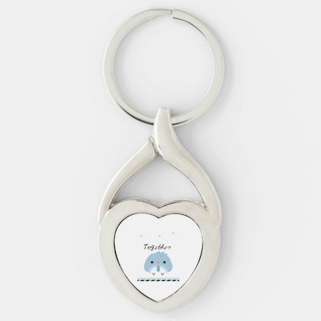 Better Together Minimal Design  Key Ring (Front)