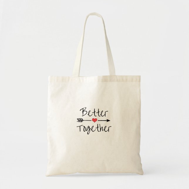 Better Together Modern Aesthetic  Tote Bag (Front)