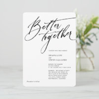 Better Together Modern Calligraphy black and white