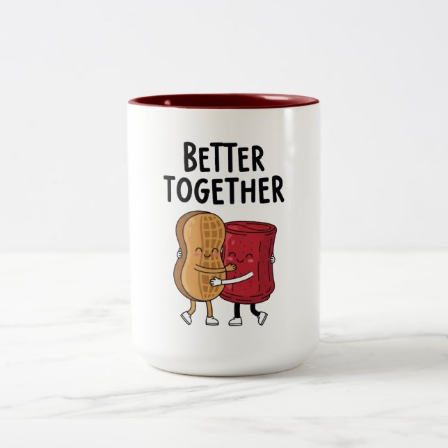 Better Together Peanut and Jelly Two-Tone Coffee Mug (Center)