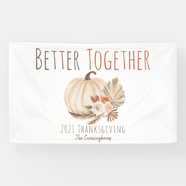 Better Together Thanksgiving Banner (Horizontal)