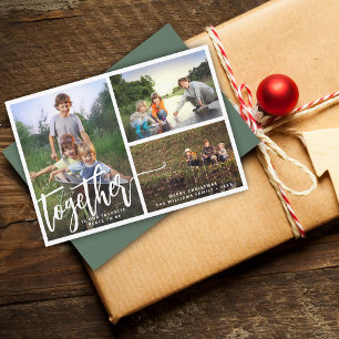 Better Together Three Photos Holiday Card