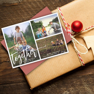 Better Together Three Photos Holiday Card