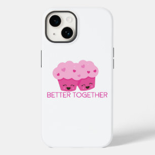 Better Together Two Cupcakes Pink Valentine's Case-Mate iPhone 14 Case