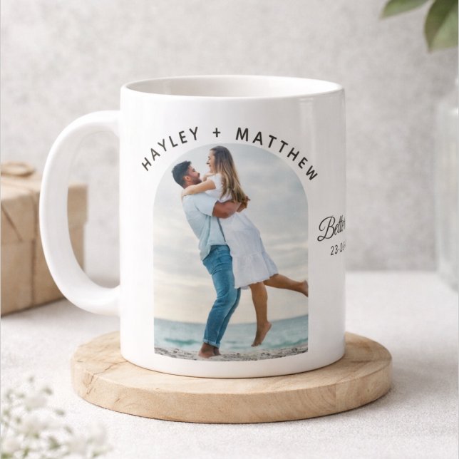 Better Together Valentine's Day Couples Photo Coffee Mug (Creator Uploaded)