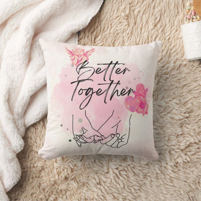 "Better Together" wedding gift Cushion (Blanket)
